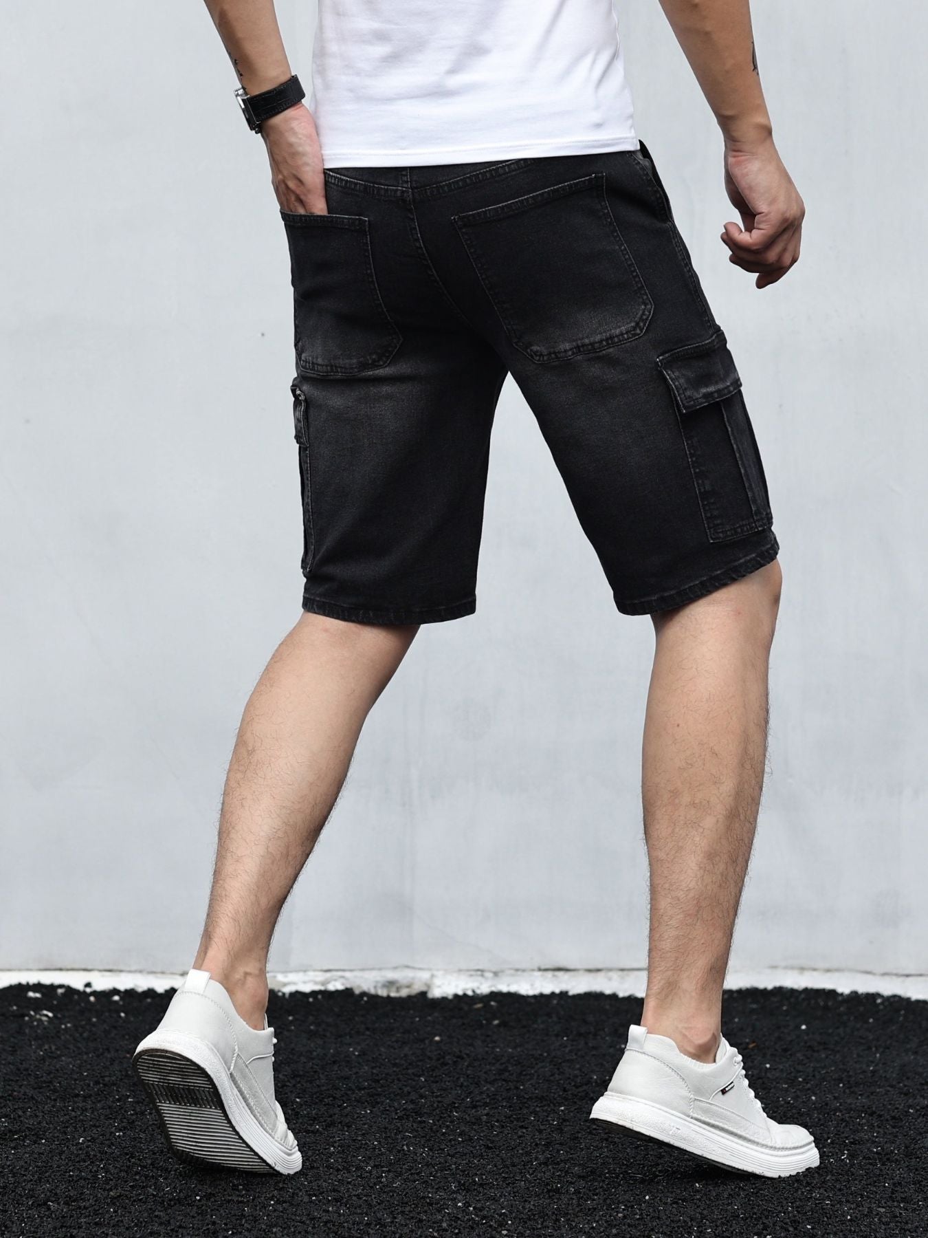 Relaxed Fit Denim Summer Shorts for Men