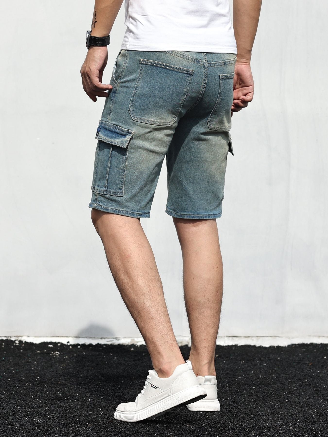 Relaxed Fit Denim Summer Shorts for Men