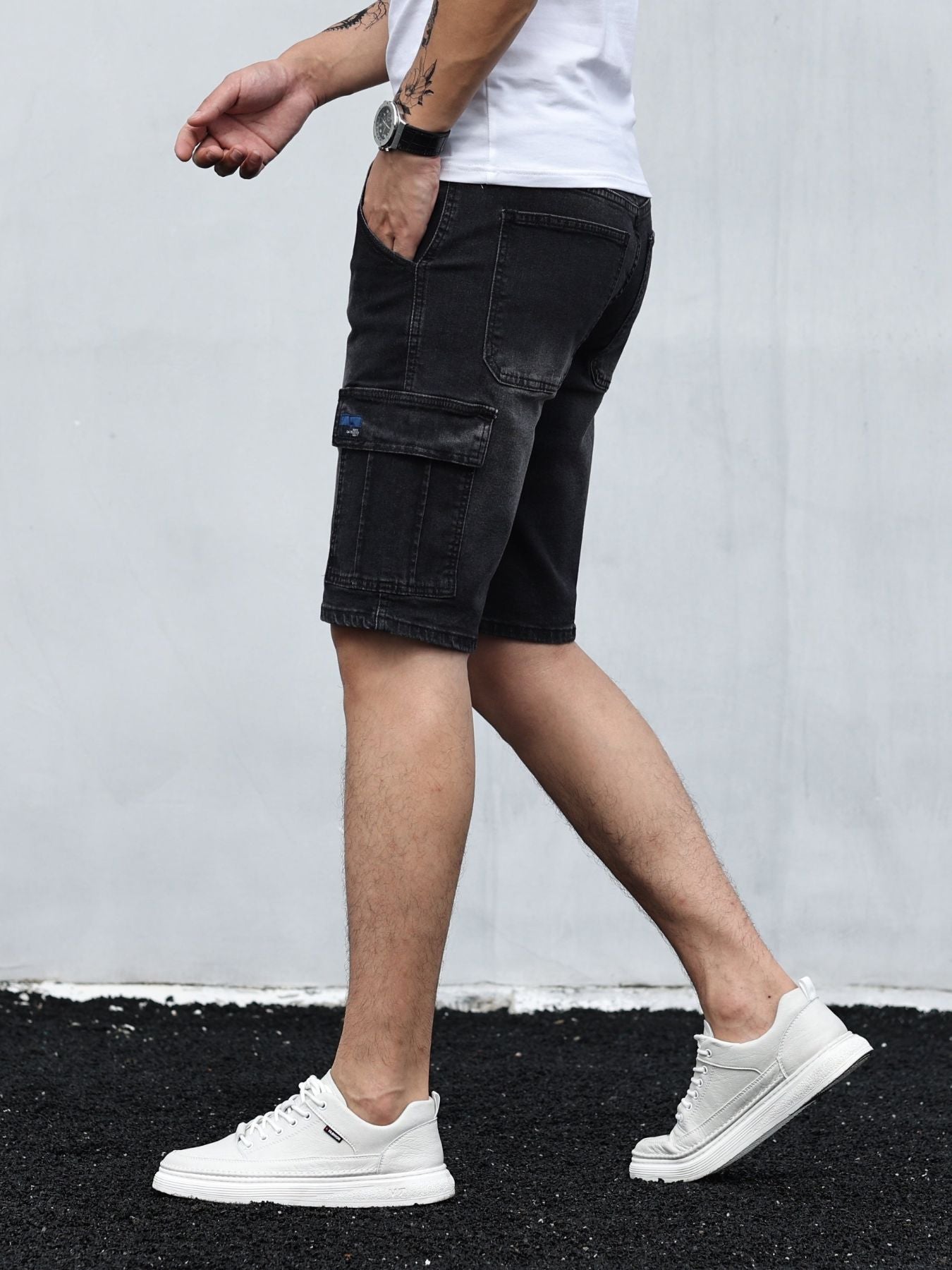 Relaxed Fit Denim Summer Shorts for Men