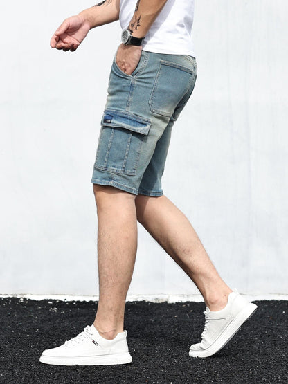 Relaxed Fit Denim Summer Shorts for Men