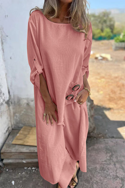 Chic Women's Summer Asymmetrical Dress Outfit