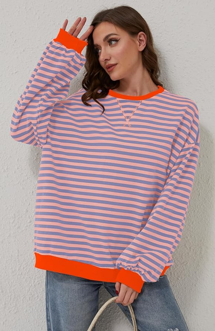 Comfy Horizontal Knit Women's Sweater
