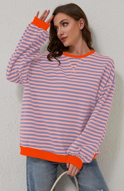 Comfy Horizontal Knit Women's Sweater