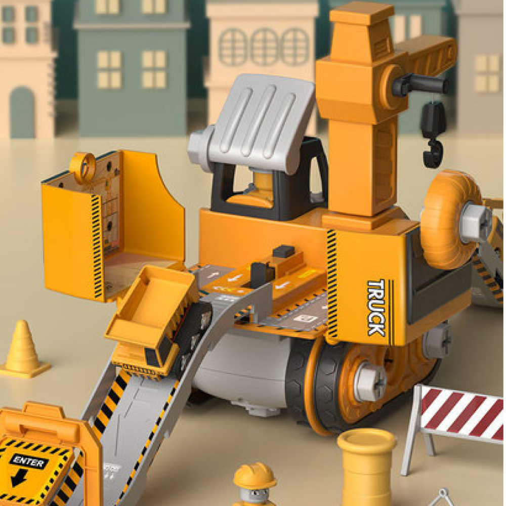 Big Builder - Kids Construction Vehicle Play Set