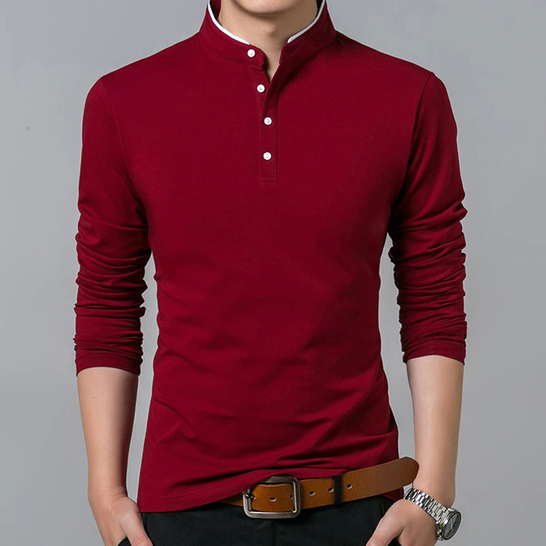 Classic Casual Long Sleeve Button Shirt - Luxivelle