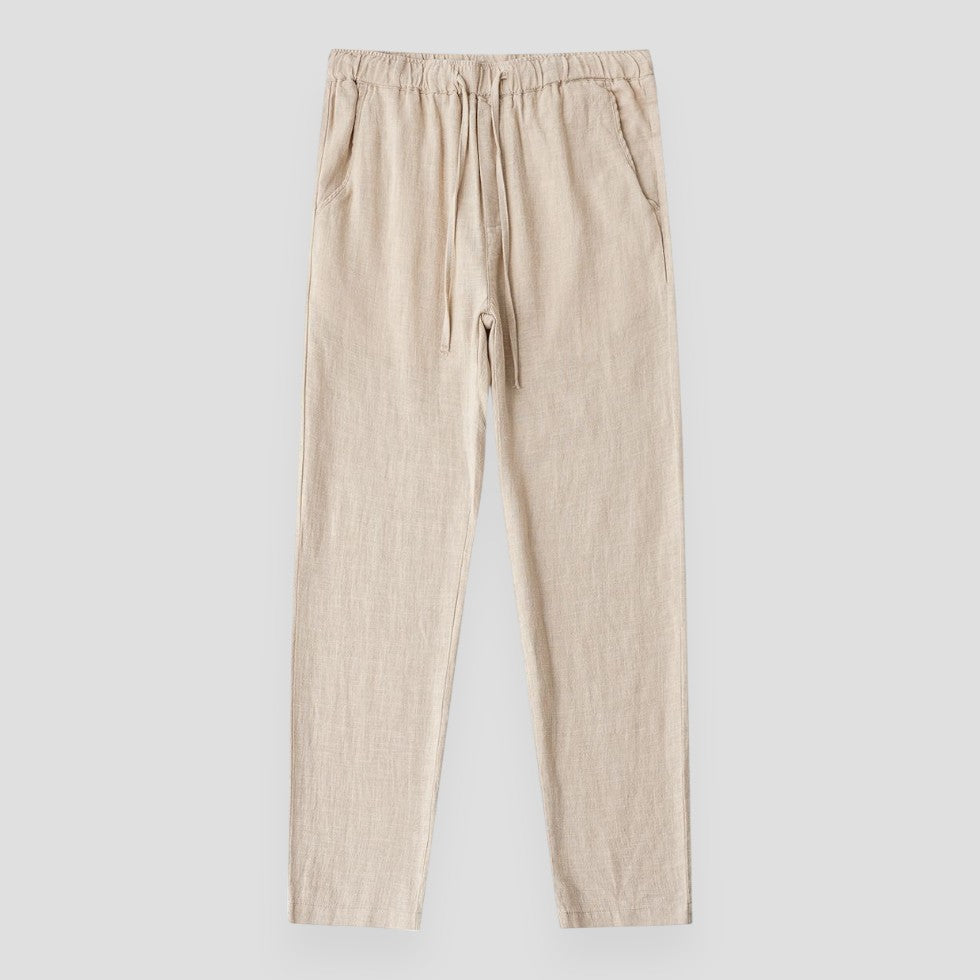 Regular Fit Linen Trousers Old Money Pants 3