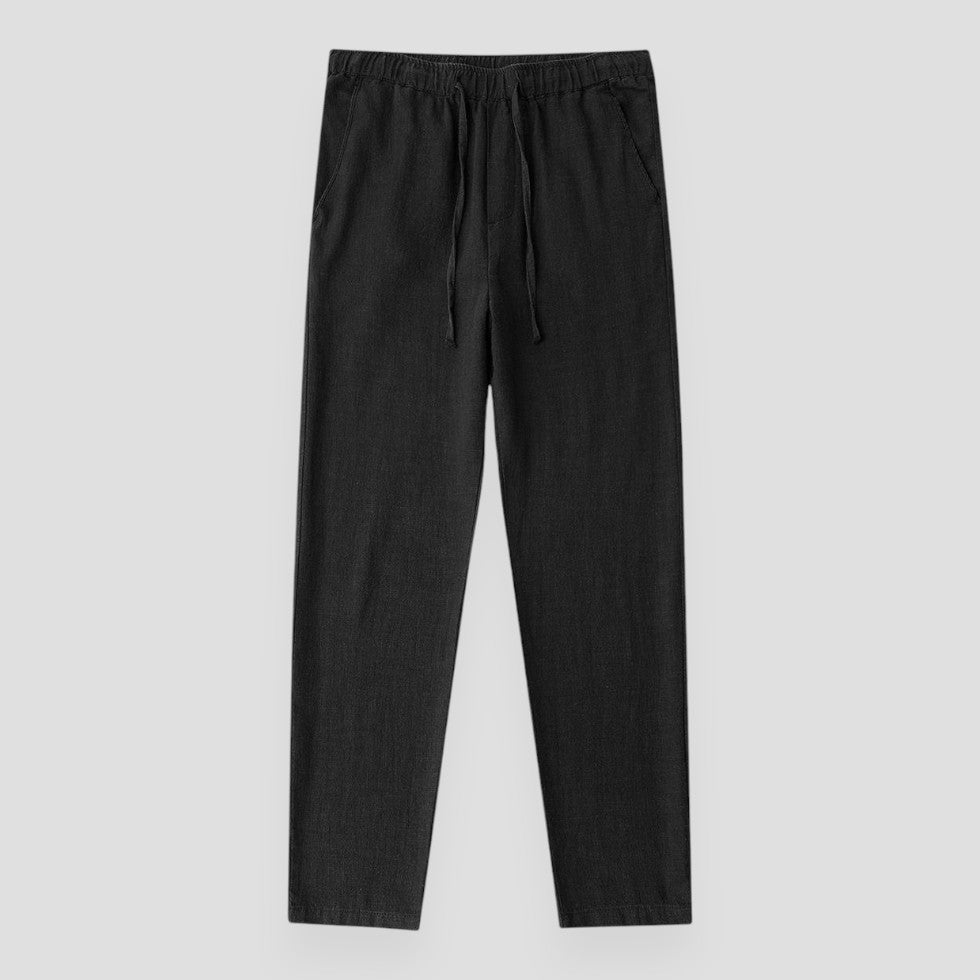 Regular Fit Linen Trousers Old Money Pants 4