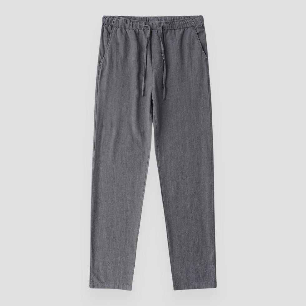 Regular Fit Linen Trousers Old Money Pants 6