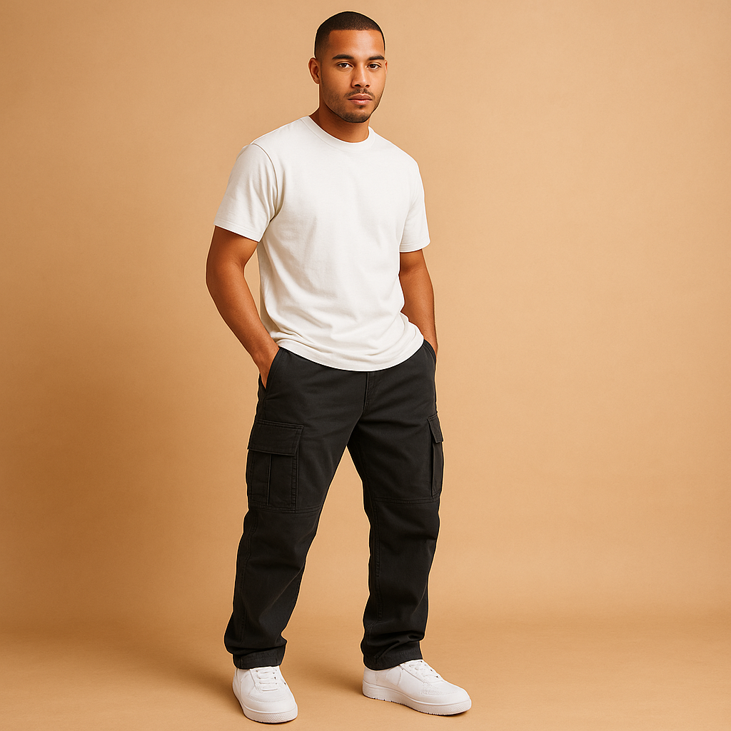 Comfortable Mens Cargo Pants with Extra Pockets - Luxivelle