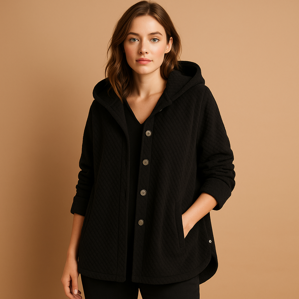 Warm Reversible Fleece Hooded Women's Jacket