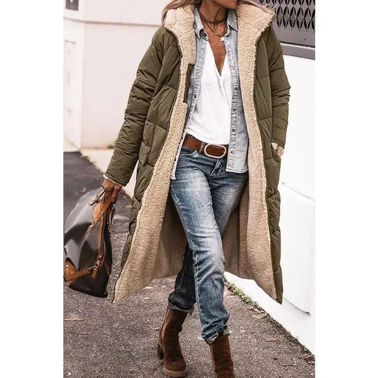 Warm Faux Fur Reversible Coat - Luxivelle