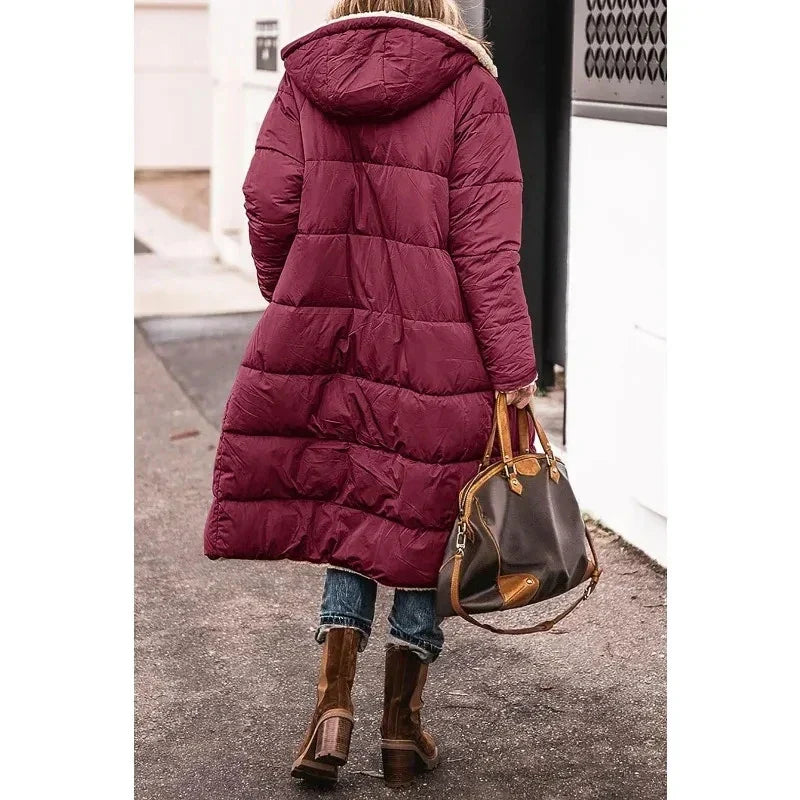 Warm Faux Fur Reversible Coat