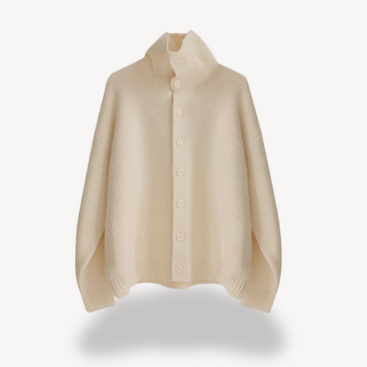 Ribbed Knit Button Cardigan for Men 0