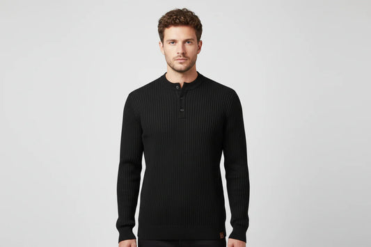 Classic Fit Crew Neck Men's Sweater - Luxivelle