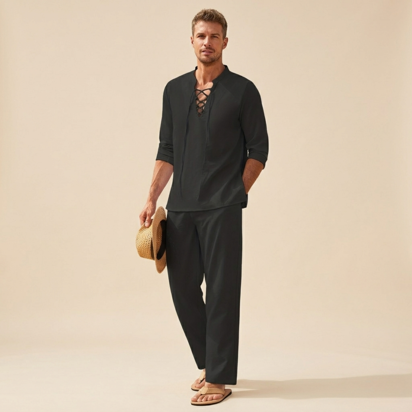 Riven | Men’s PJs Set – Lightweight, Casual & Stylish Shorts and Shirt Set 3