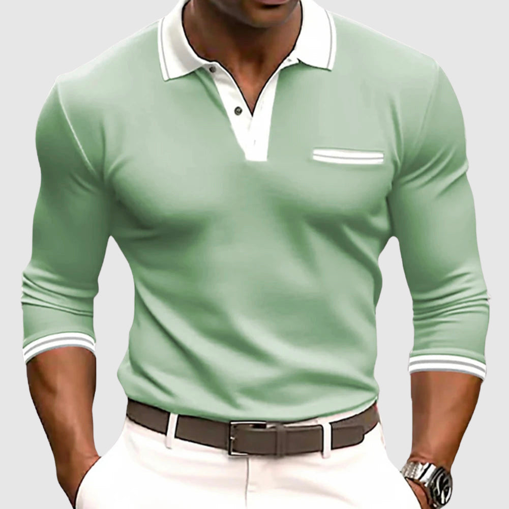 Bold Stripe Mens Long Sleeve Casual Shirt