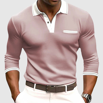Bold Stripe Mens Long Sleeve Casual Shirt