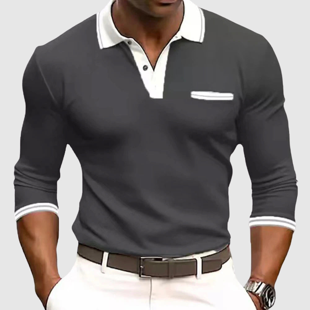 Bold Stripe Mens Long Sleeve Casual Shirt