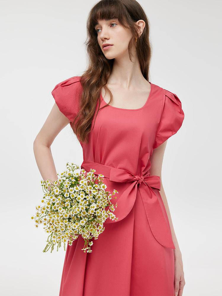 Zara | Round Neck Midi Dress