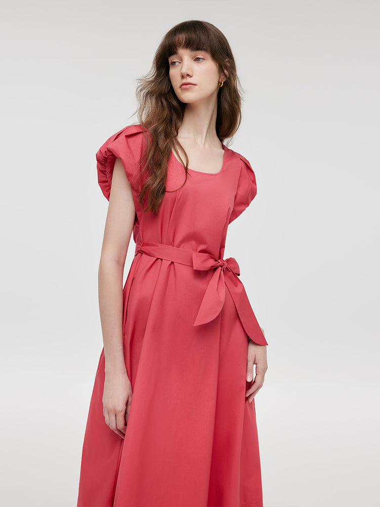 Zara | Round Neck Midi Dress