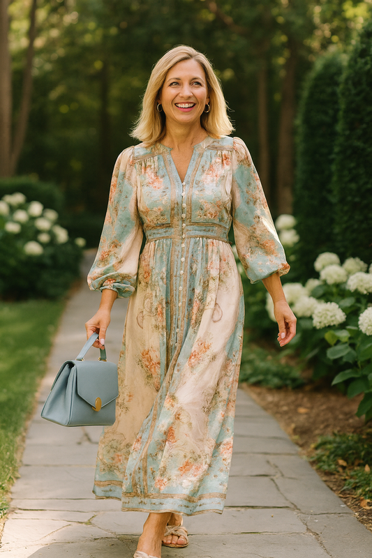 Chic Casual Midi Dress for Ladies - Luxivelle