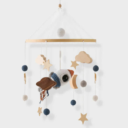 Gentle Wooden Baby Mobile No Battery Required