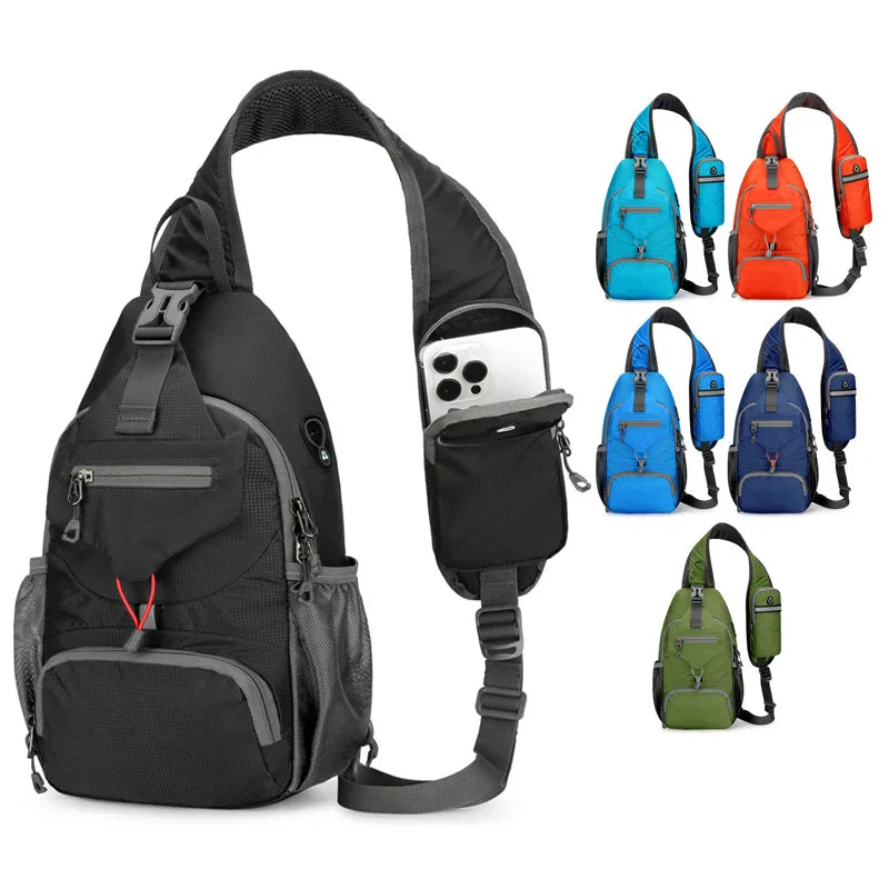Waterproof Crossbody Daypack with Multiple Pockets