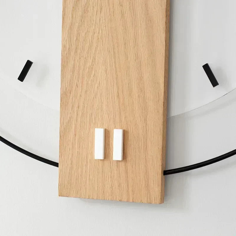 Quiet Wood Wall Clock with Silent Sweep Movement