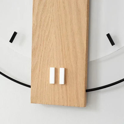 Quiet Wood Wall Clock with Silent Sweep Movement