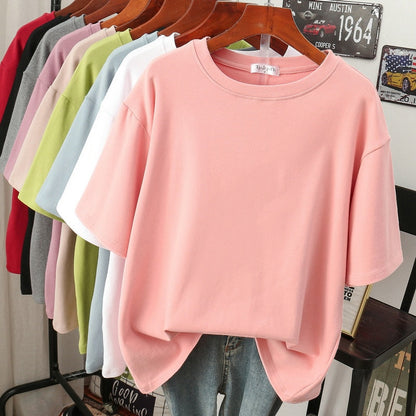 Lightweight Women's Cotton Casual Plus Size T-Shirt