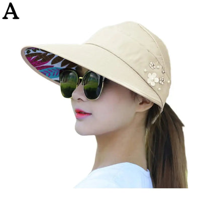 Variant image for Korean Breeze | Wide Brim Sun Hat for Women - Casual Beach Visor-6