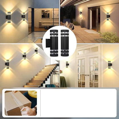 Bright LED Exterior Wall Lamp - Waterproof Up Down Light
