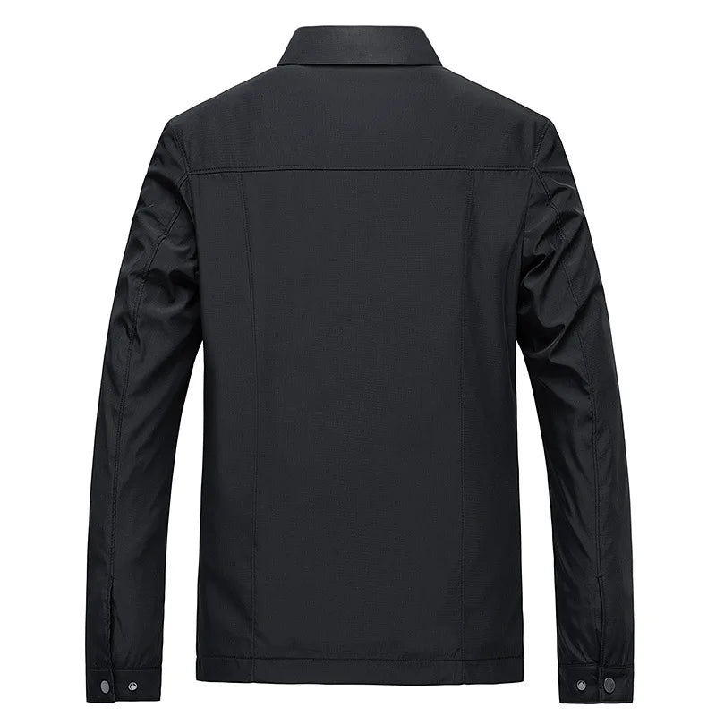 Waterproof Zip Up Mens Coat with Pockets