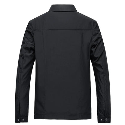 Waterproof Zip Up Mens Coat with Pockets