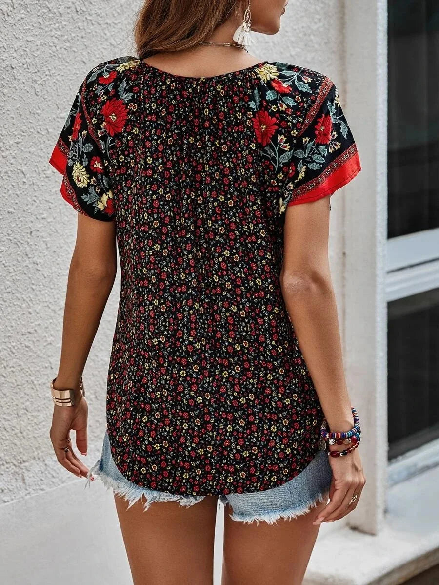 Women's Classic Comfortable V-Neck Top