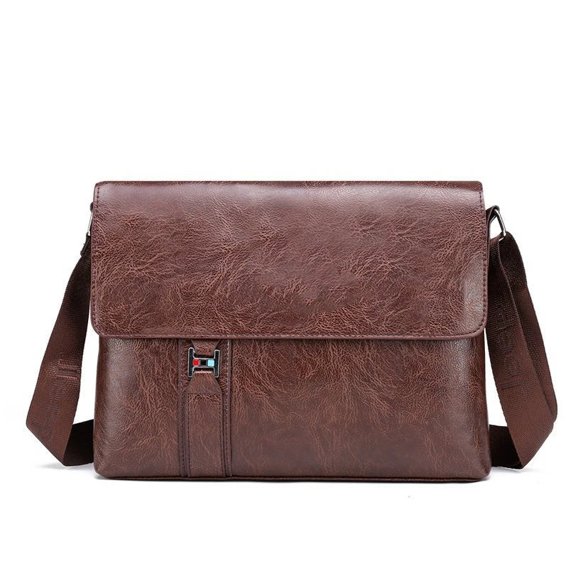Simple Big Genuine Leather Tote Bag