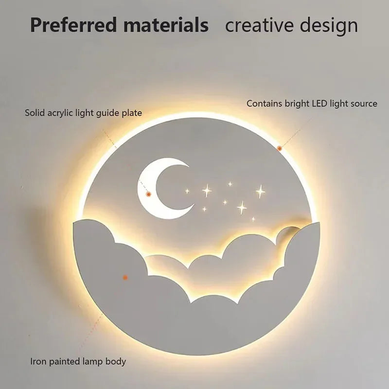 Dreamy LED Moonlight Wall Lamp