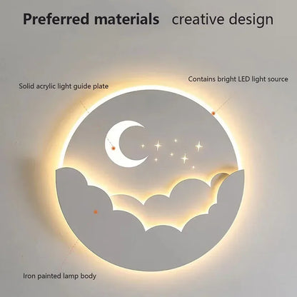 Dreamy LED Moonlight Wall Lamp