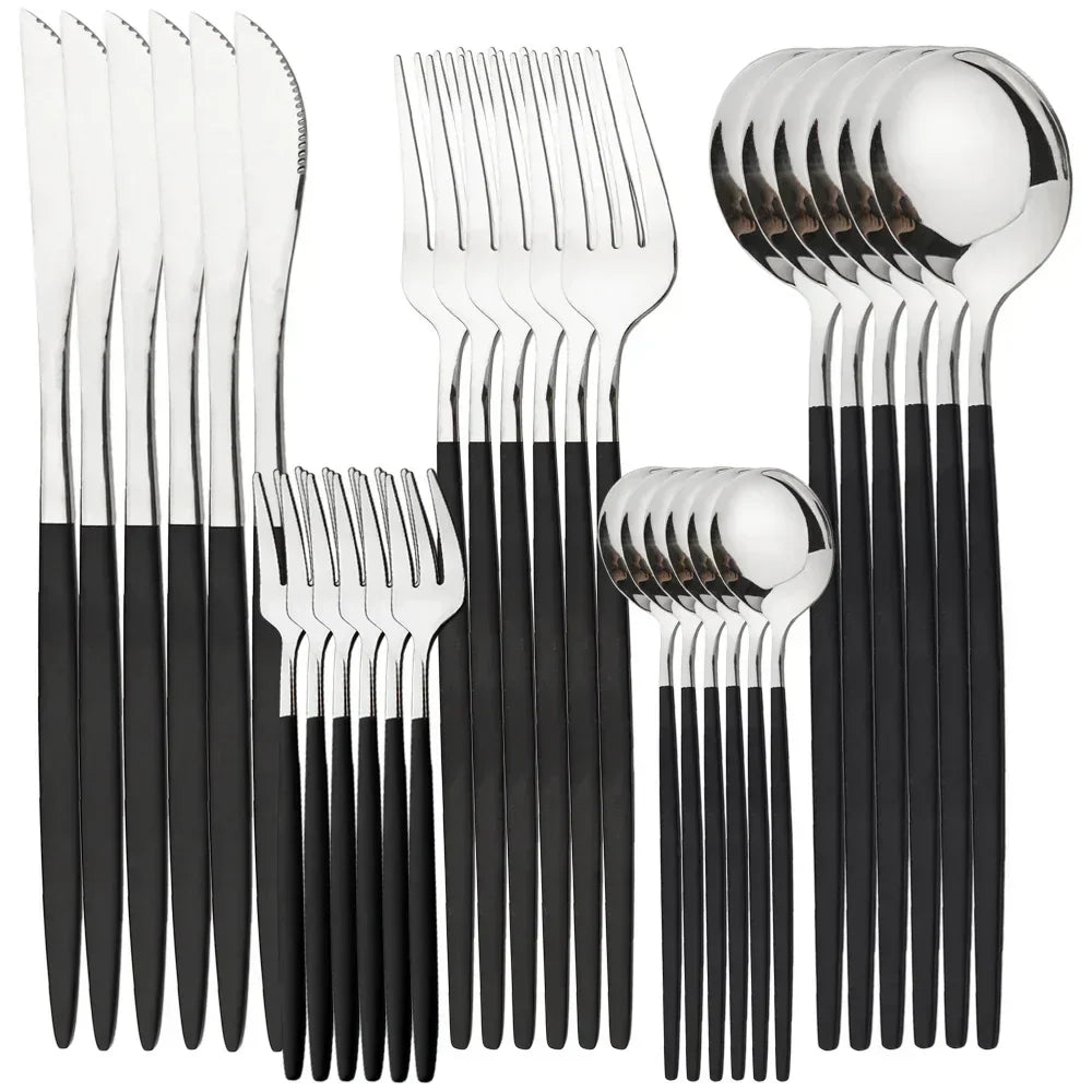 Elegant 24K Gold Flatware Set