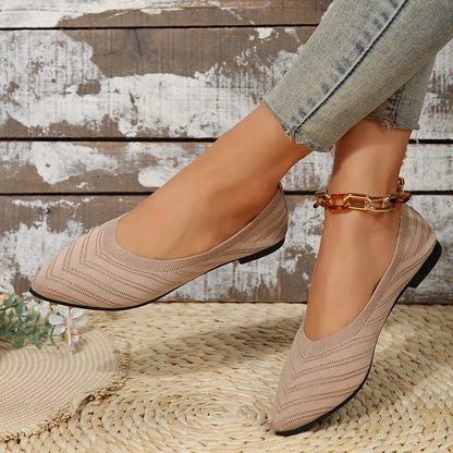 Ladies Classic Flat Slip On Shoes