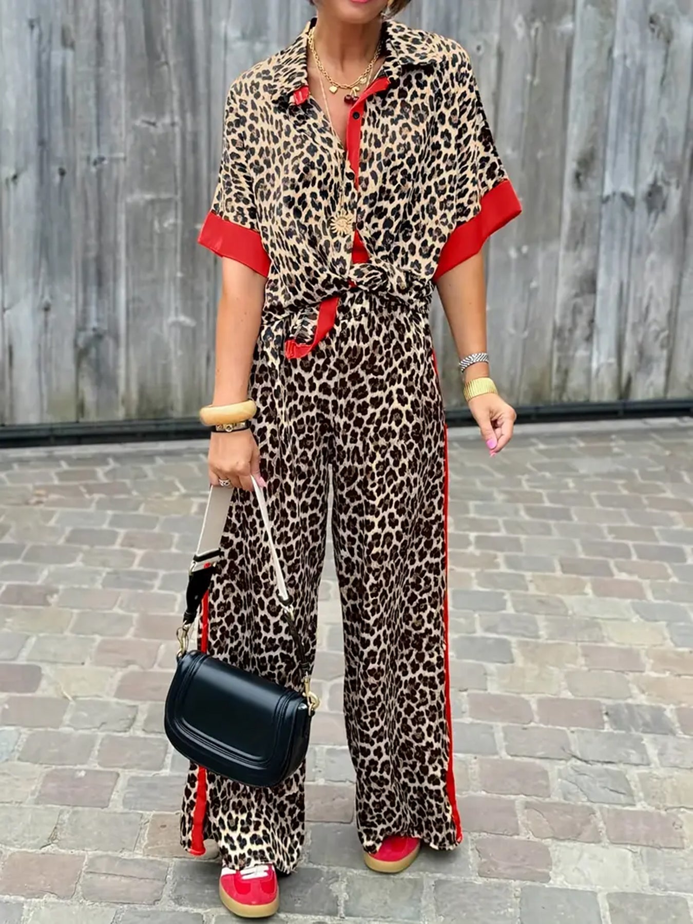 Comfortable Leopard Print Maxi Dress - Luxivelle