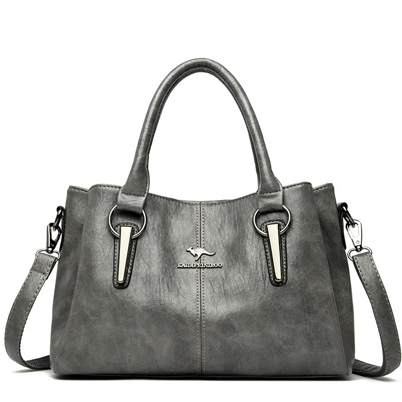 Genuine Leather Tote Handbag