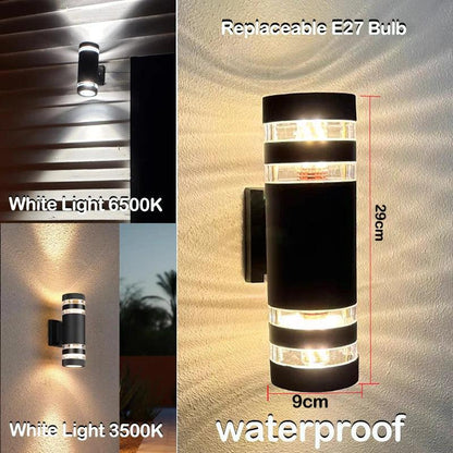 Bright LED Exterior Wall Lamp - Waterproof Up Down Light