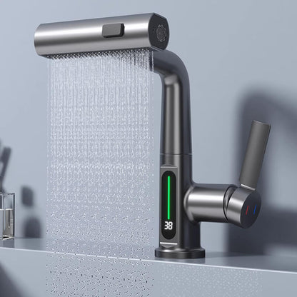Flexible LED Faucet with 360° Swivel and Spray Nozzle