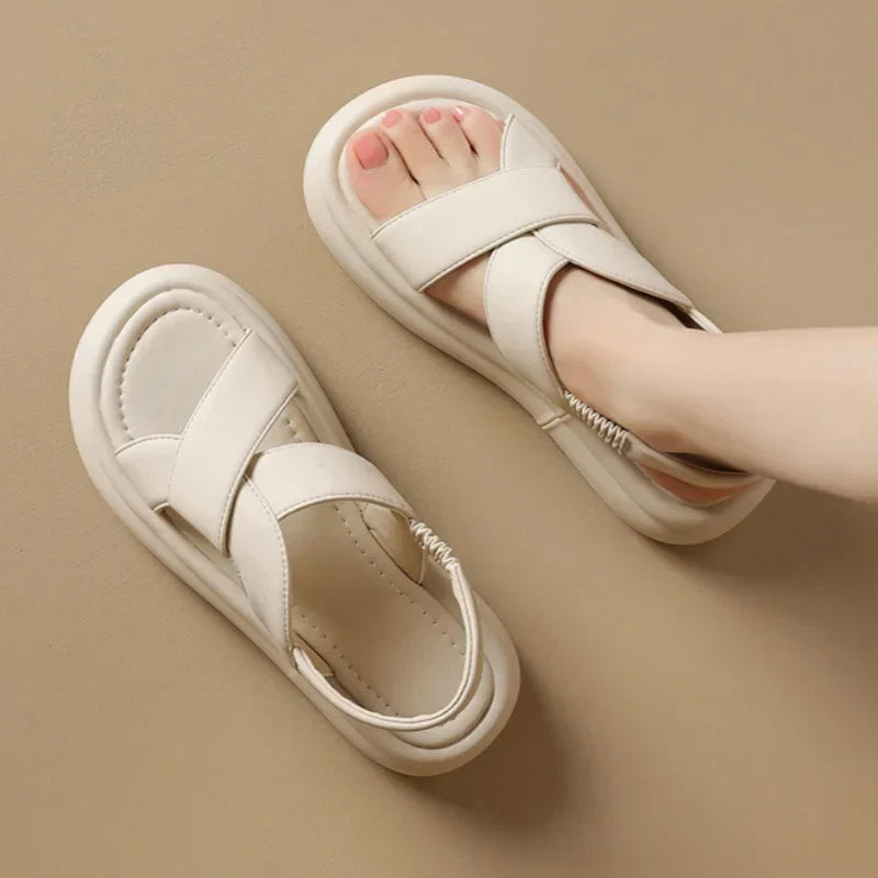 Comfortable Women's Wedge Sandals with Arch Support - Luxivelle