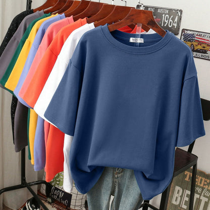 Lightweight Women's Cotton Casual Plus Size T-Shirt