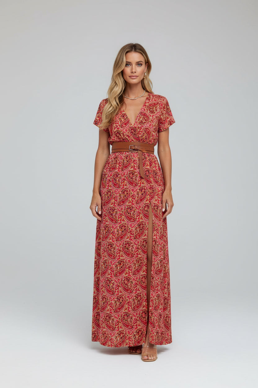 Chic Retro Floral Women's Dress - Luxivelle