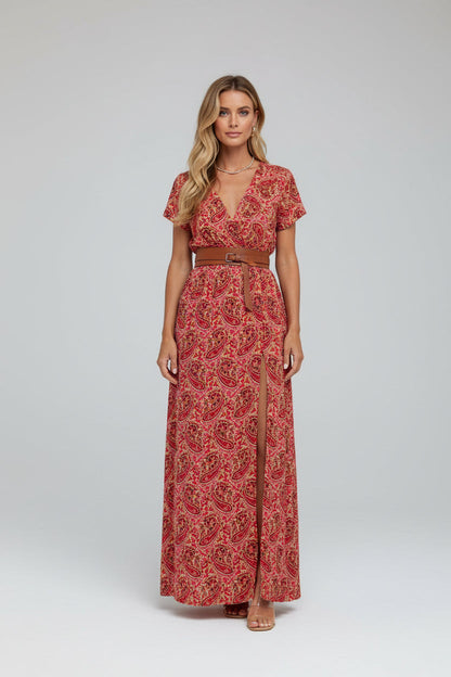 Chic Retro Floral Women's Dress - Luxivelle