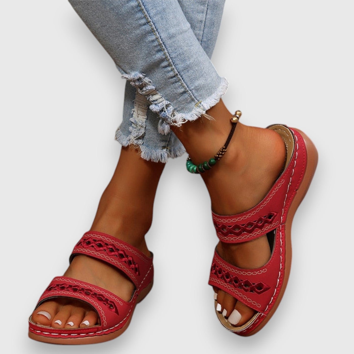 Comfortable Two Strap Sandals