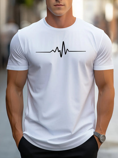 Men's Classic Graphic T-Shirt Comfortable Casual Tee - Luxivelle